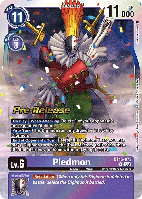 Piedmon (15079) [BT15_PR] - Digimon Card Game Single