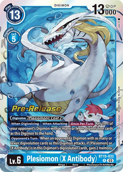 Plesiomon (X Antibody) (15032) [BT15_PR] - Digimon Card Game Single