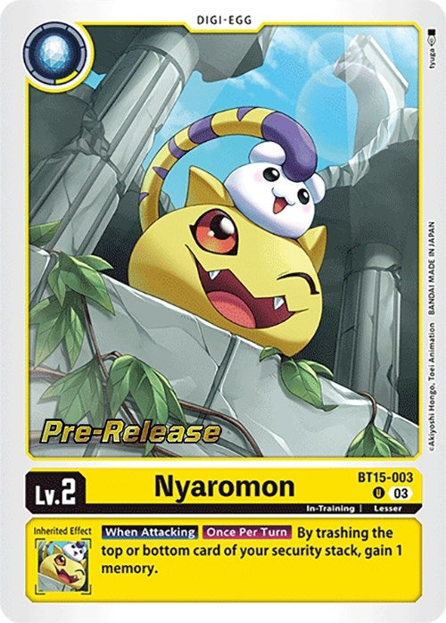 Nyaromon (15003) [BT15_PR] - Digimon Card Game Single