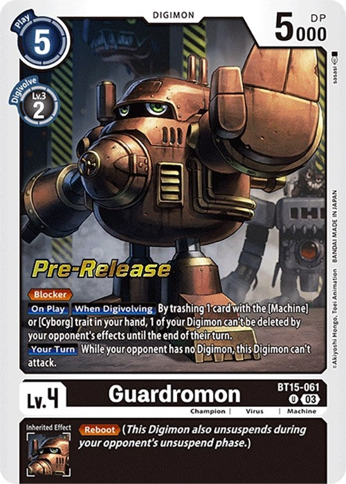 Guardromon (15061) [BT15_PR] - Digimon Card Game Single