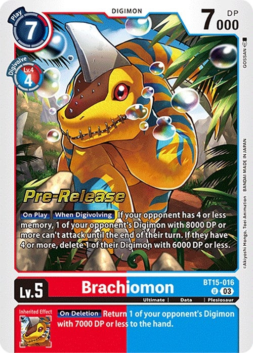 Brachiomon (15016) [BT15_PR] - Digimon Card Game Single