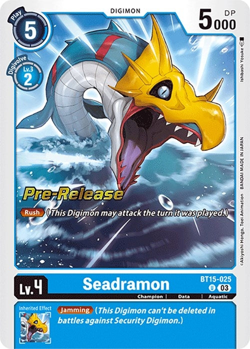 Seadramon (15025) [BT15_PR] - Digimon Card Game Single