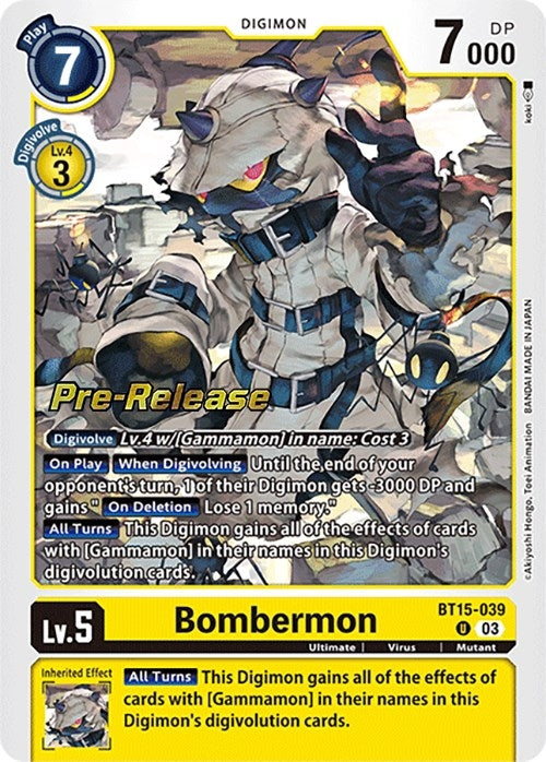 Bombermon (15039) [BT15_PR] - Digimon Card Game Single