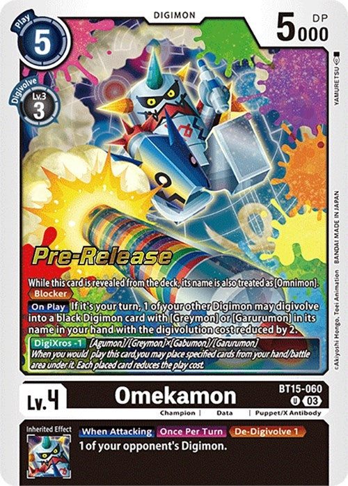 Omekamon (15060) [BT15_PR] - Digimon Card Game Single