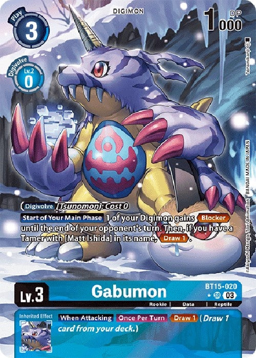 Gabumon (Alternate Art) (15020) [BT15] - Digimon Card Game Single