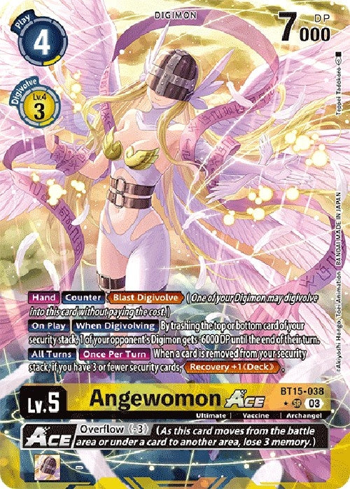 Angewomon ACE (Alternate Art) (15038) [BT15] - Digimon Card Game Single