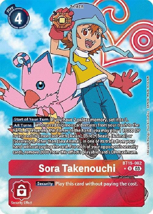 Sora Takenouchi (Alternate Art) (15082) [BT15] - Digimon Card Game Single