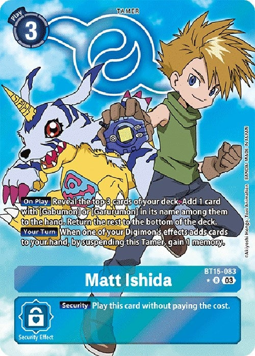 Matt Ishida (Alternate Art) (15083) [BT15] - Digimon Card Game Single