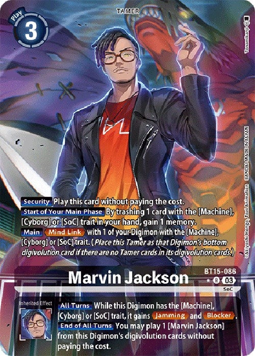 Marvin Jackson (Alternate Art) (15086) [BT15] - Digimon Card Game Single