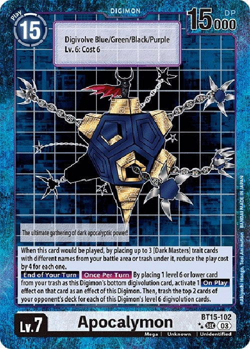 Apocalymon (Special Edition Alternate Art) (15102) [BT15] - Digimon Card Game Single