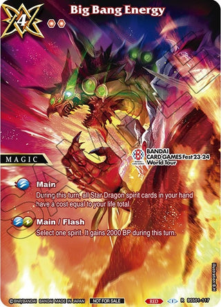 Big Bang Energy (BANDAI CARD GAMES Fest 23-24 World Tour) (1117) [LEP] - Battle Spirits Saga Single