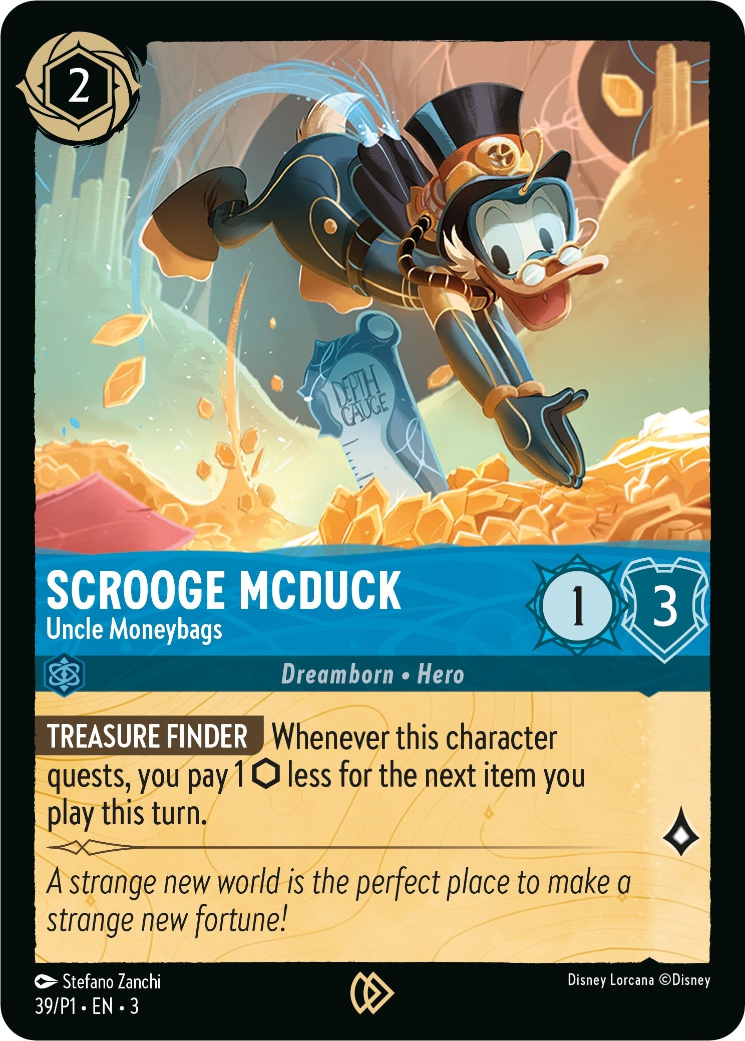 Scrooge McDuck - Uncle Moneybags (39) (DLPC) - Disney Lorcana Single