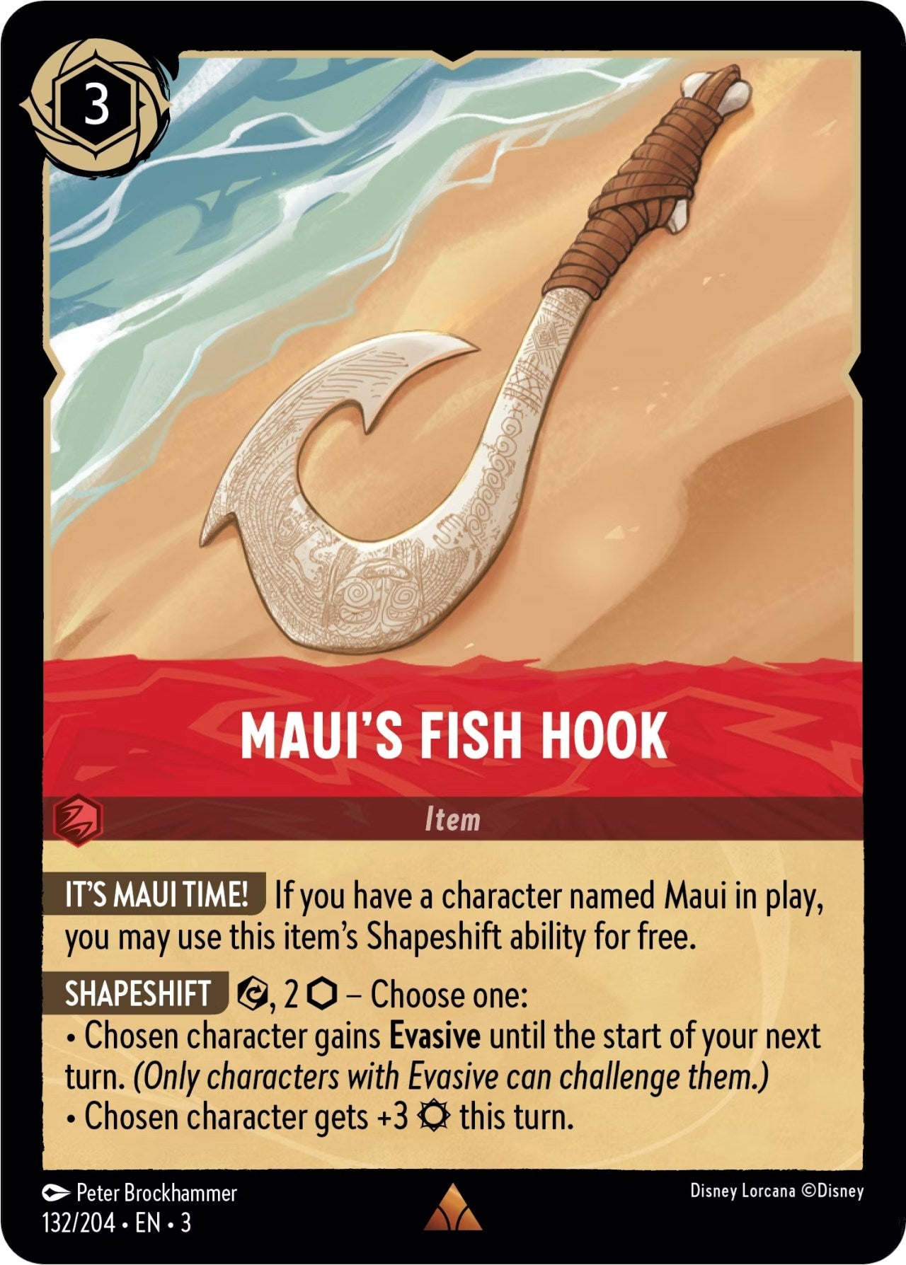 Maui’s Fish Hook (132) (3) - Disney Lorcana Single