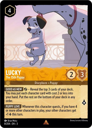 Lucky - The 15th Puppy (8) (3) - Disney Lorcana Single