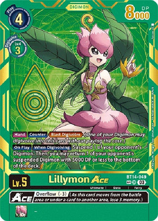 Lillymon ACE (Special Rare) (14049) [BT15] - Digimon Card Game Single