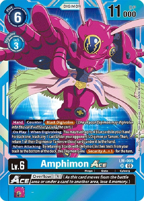 Amphimon ACE (English Exclusive) (5) [BT15] - Digimon Card Game Single