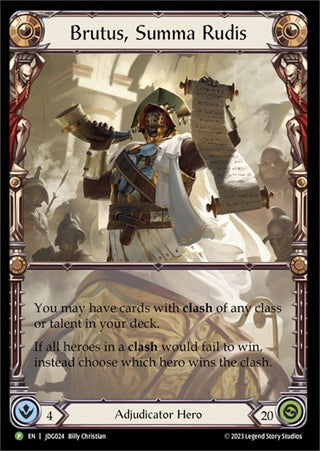 Brutus Summa Rudis - JDG024 (24) [PR] - Flesh and Blood TCG Single