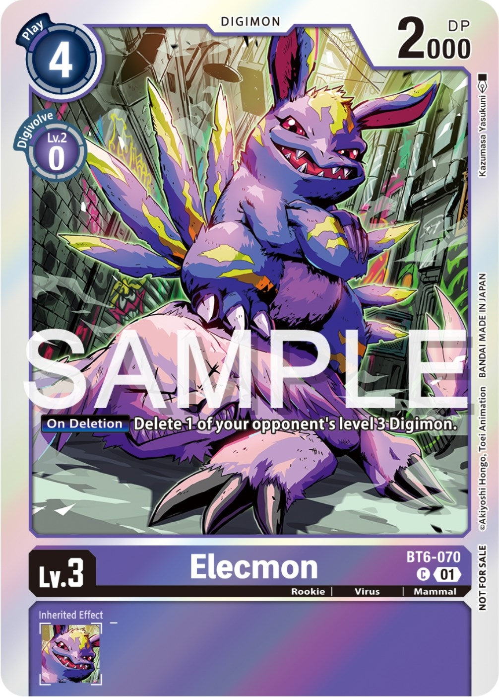Elecmon (Official Tournament Pack Vol.12) (6070) [BT06] - Digimon Card Game Single