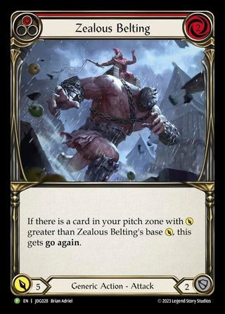 Image for Zealous Belting (Red) - JDG028 (JDG028) - Flesh and Blood TCG