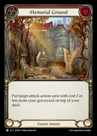 Memorial Ground (Red) - JDG029 (29) [PR] - Flesh and Blood TCG Single