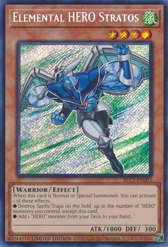 Elemental HERO Stratos (1003) (BLC1) - YuGiOh Single