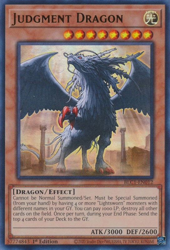 Judgment Dragon (1012) (BLC1) - YuGiOh Single