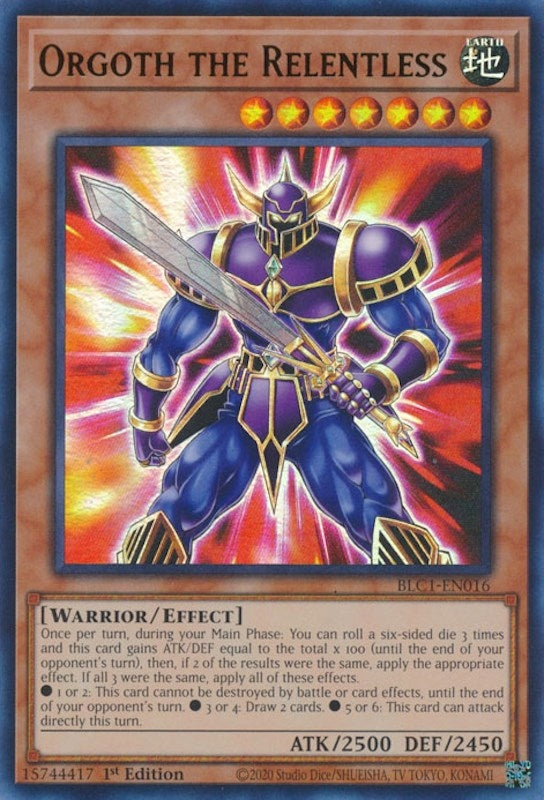 Orgoth the Relentless (1016) (BLC1) - YuGiOh Single
