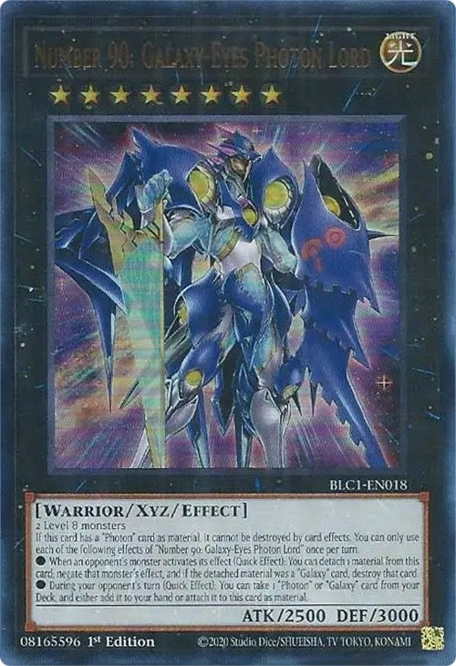 Number 90: Galaxy-Eyes Photon Lord (1018) (BLC1) - YuGiOh Single
