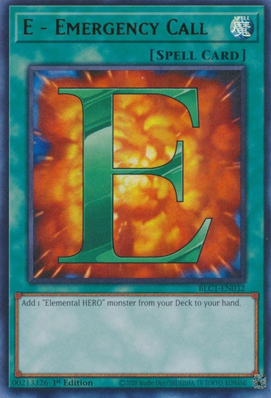 E - Emergency Call (1032) (BLC1) - YuGiOh Single