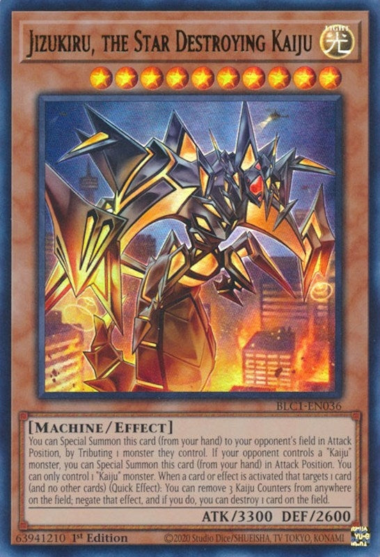 Jizukiru the Star Destroying Kaiju (1036) (BLC1) - YuGiOh Single
