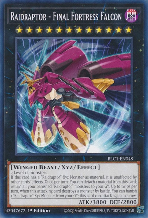 Raidraptor - Final Fortress Falcon (1048) (BLC1) - YuGiOh Single