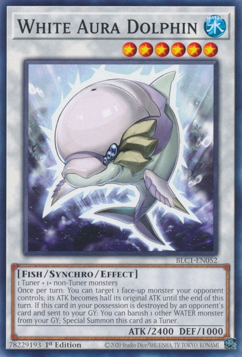 White Aura Dolphin (1052) (BLC1) - YuGiOh Single