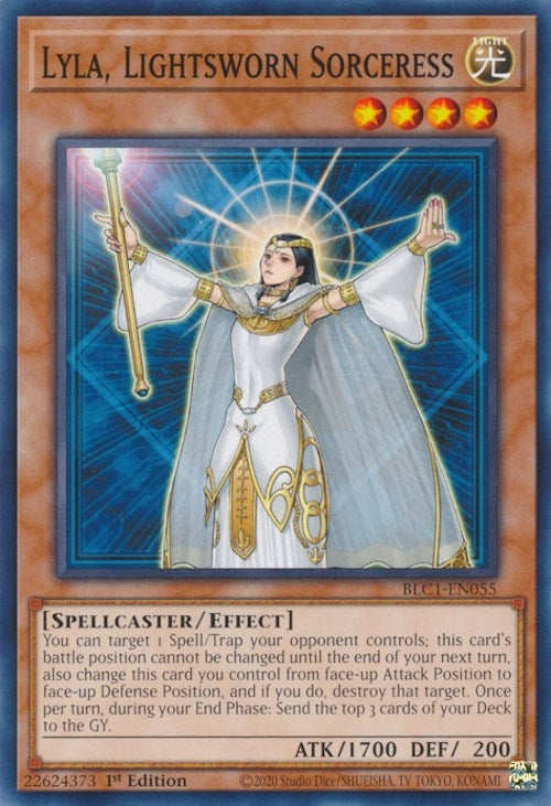 Lyla Lightsworn Sorceress (1055) (BLC1) - YuGiOh Single