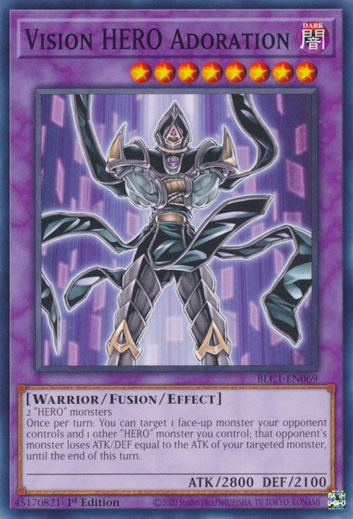 Vision HERO Adoration (1069) (BLC1) - YuGiOh Single