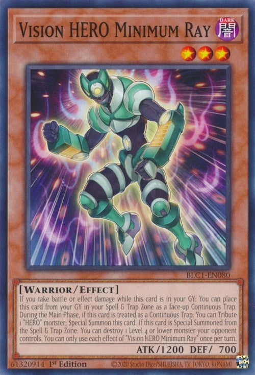 Vision HERO Minimum Ray (1080) (BLC1) - YuGiOh Single