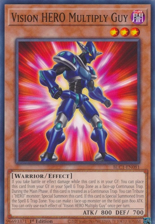 Vision HERO Multiply Guy (1081) (BLC1) - YuGiOh Single