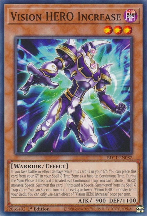 Vision HERO Increase (1082) (BLC1) - YuGiOh Single