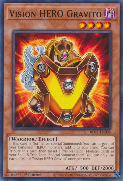 Vision HERO Gravito (1084) (BLC1) - YuGiOh Single