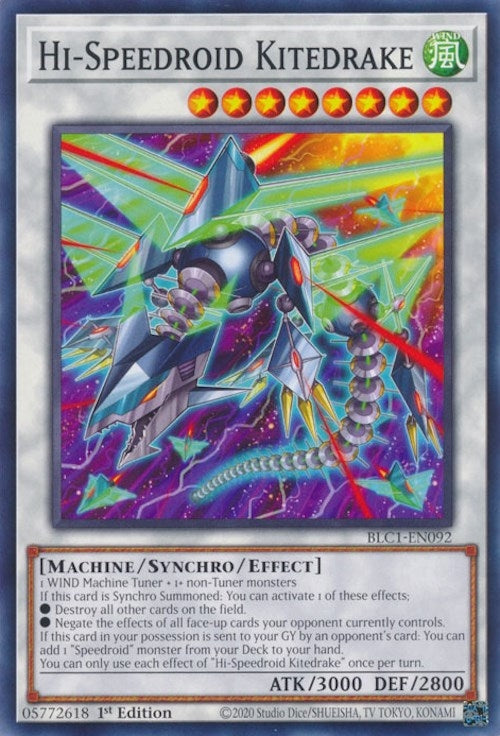 Hi-Speedroid Kitedrake (1092) (BLC1) - YuGiOh Single