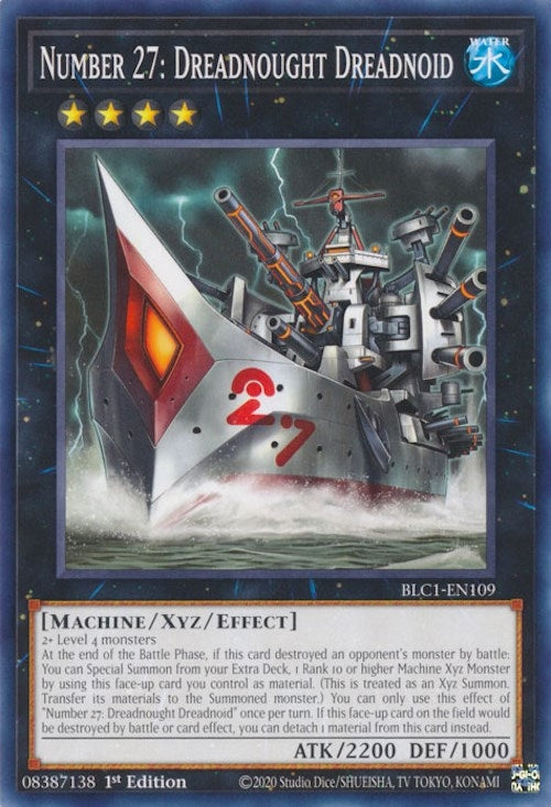 Number 27: Dreadnought Dreadnoid (1109) (BLC1) - YuGiOh Single