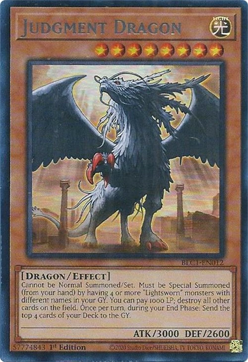 Judgment Dragon (Silver) (1012) (BLC1) - YuGiOh Single