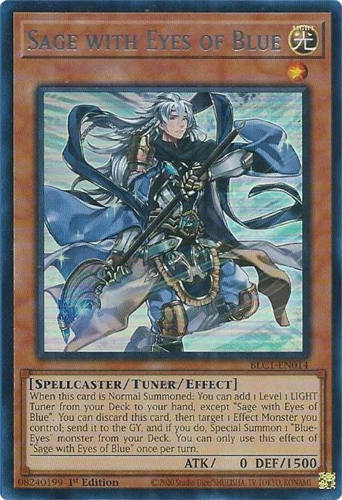 Sage with Eyes of Blue (Silver) (1014) (BLC1) - YuGiOh Single