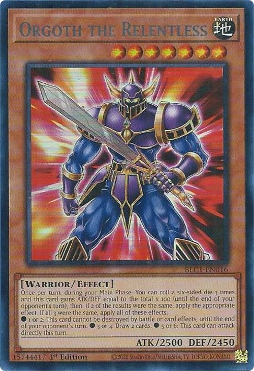 Orgoth the Relentless (Silver) (1016) (BLC1) - YuGiOh Single