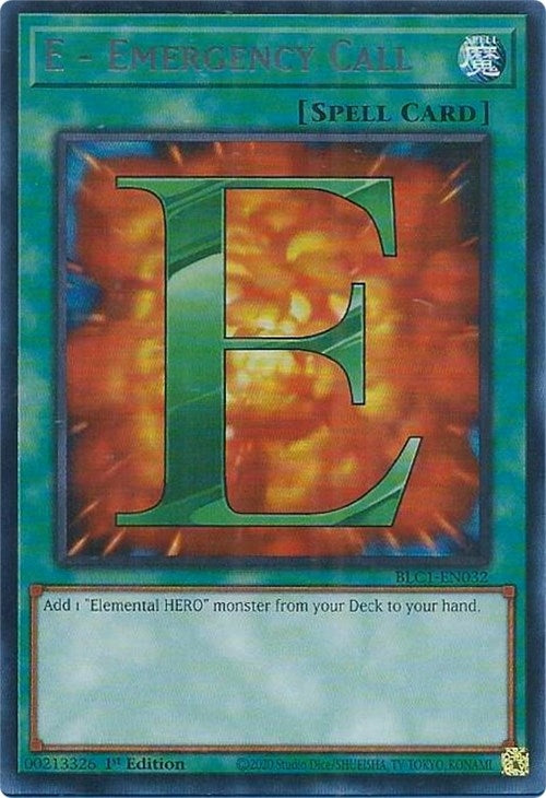 E - Emergency Call (Silver) (1032) (BLC1) - YuGiOh Single