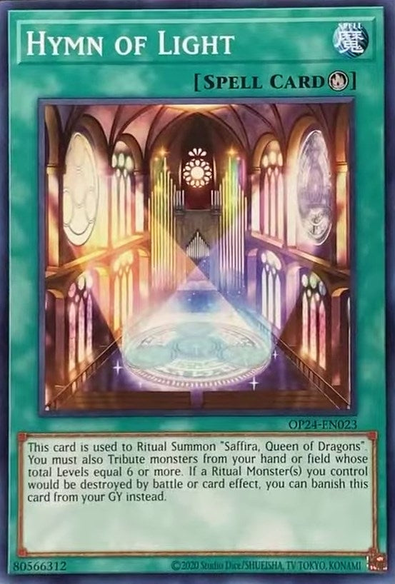 Hymn of Light (24023) (OP24) - YuGiOh Single