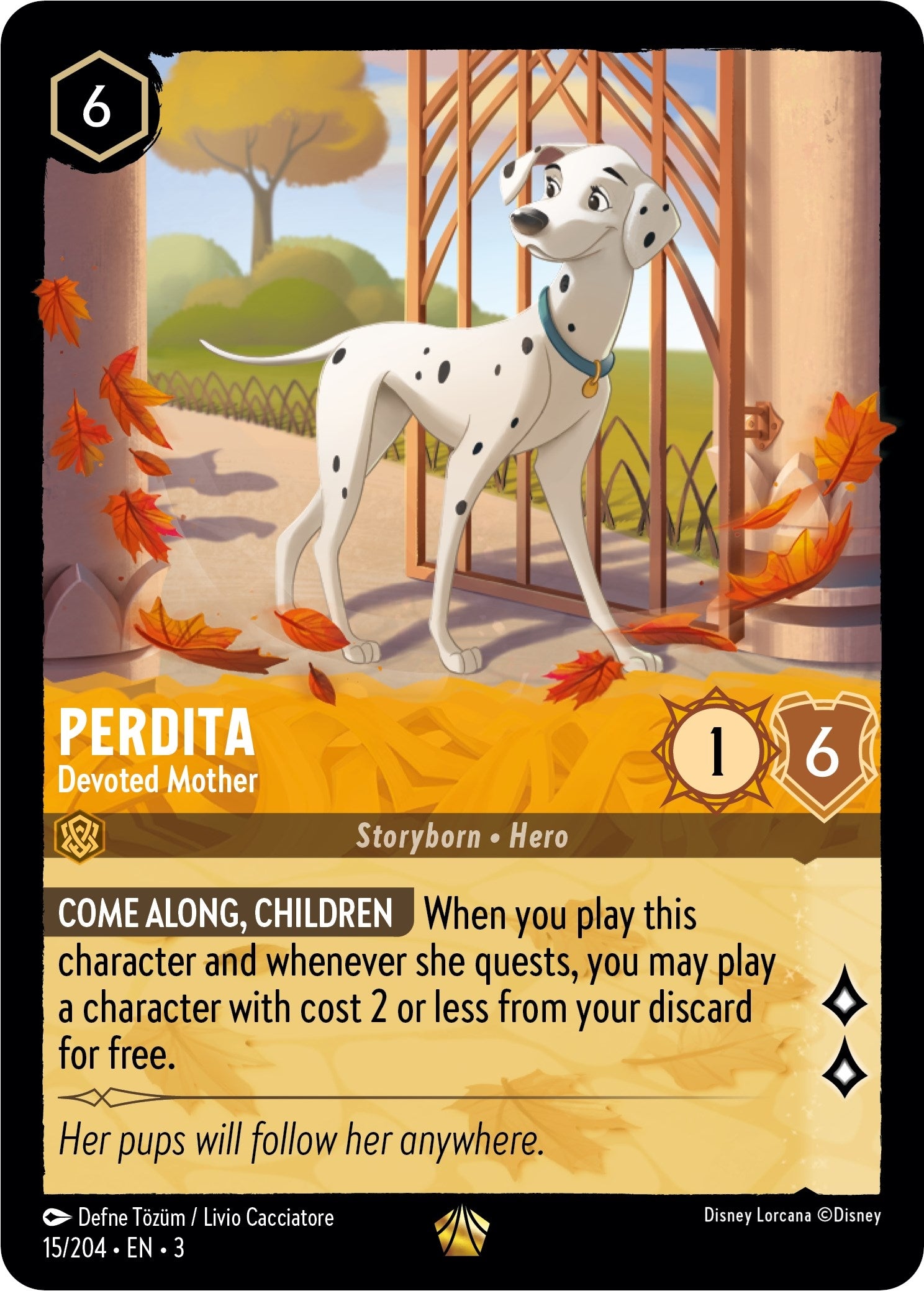Perdita - Devoted Mother (15) (3) - Disney Lorcana Single