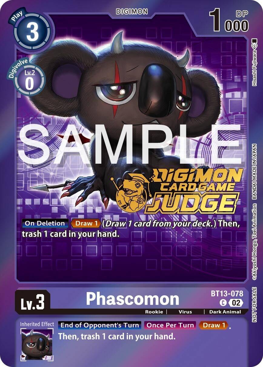 Phascomon (Judge Pack 5) (13078) [BT13] - Digimon Card Game Single