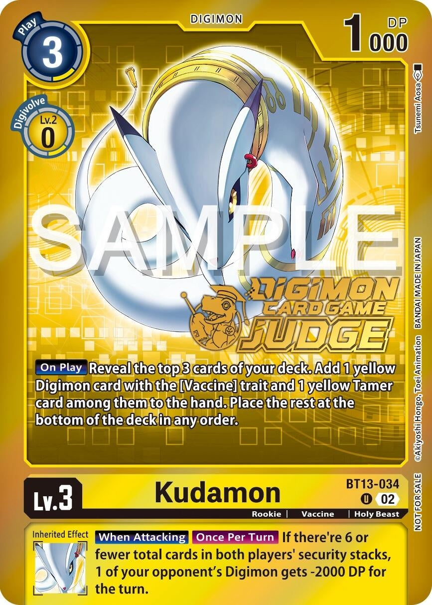 Kudamon (Judge Pack 5) (13034) [BT13] - Digimon Card Game Single
