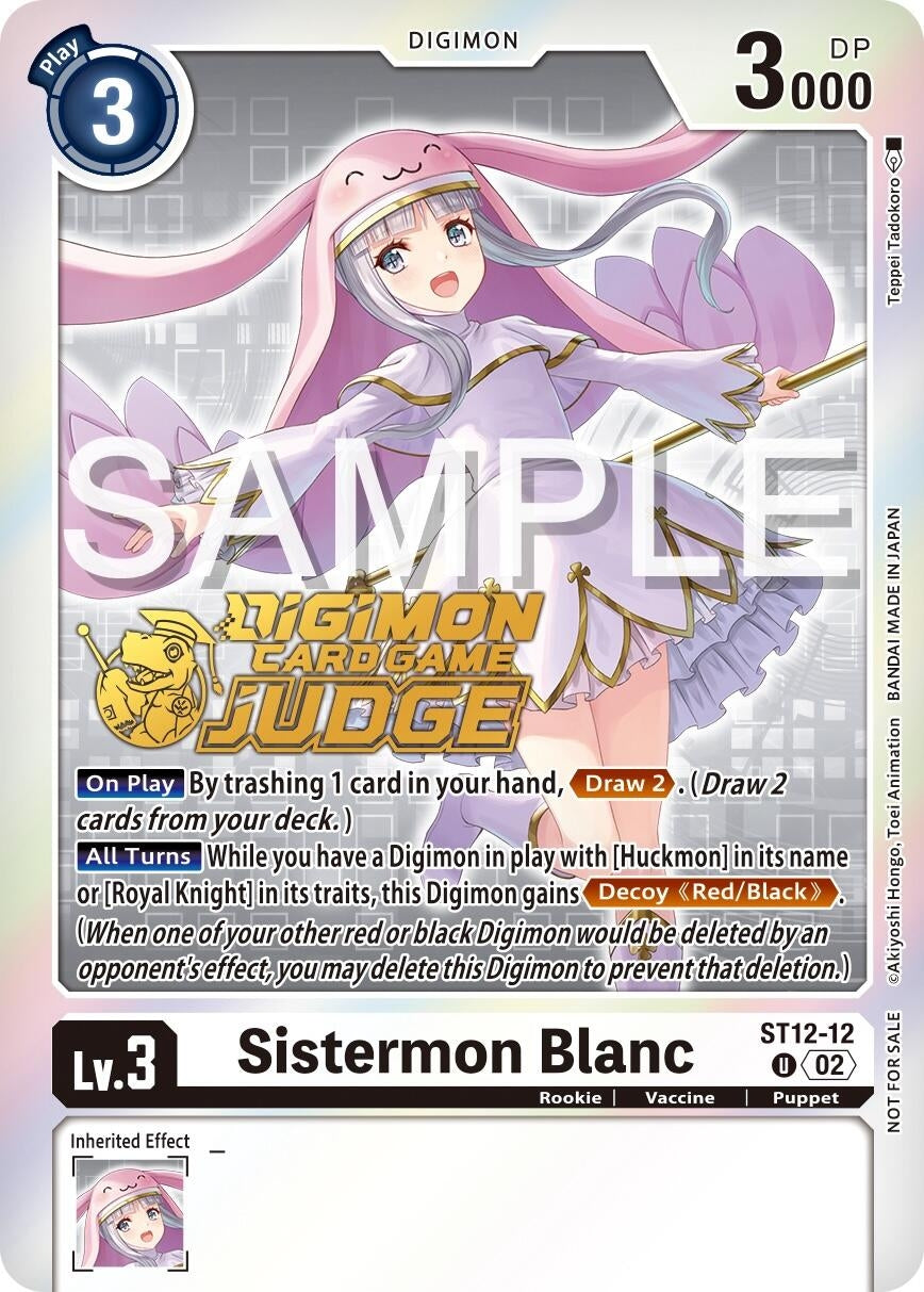 Sistermon Blanc (Judge Pack 5) (1212) [ST-12] - Digimon Card Game Single