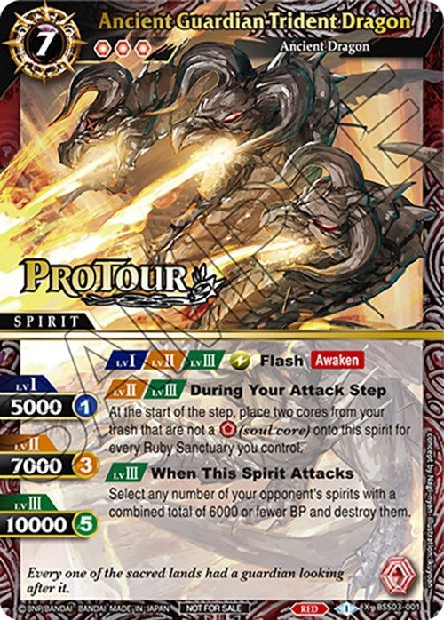 Ancient Guardian Trident Dragon (X Rare Special Pack Vol. 3) (3001) [BSSP] - Battle Spirits Saga Single